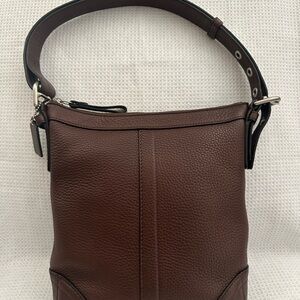 Coach Brown Leather Crossbody Bag F12319 Felica Worn 2 ways